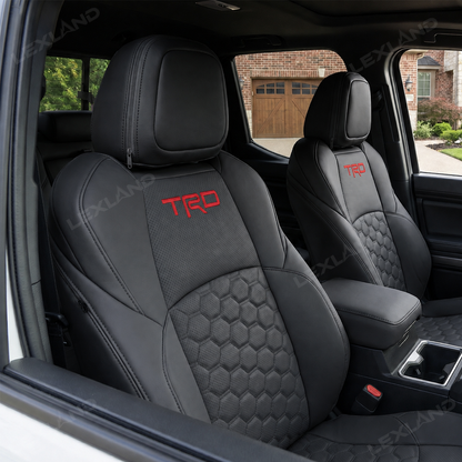 Tacoma Seat Covers Honeycomb-Pattern Seat Protectors with TRD Style for Toyota