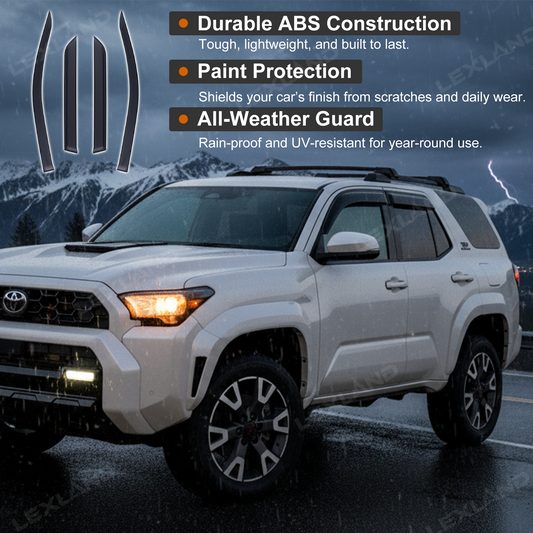 4Runner 5th Gen Window Deflectors Front & Rear Rain Guards All-weather Window Visors