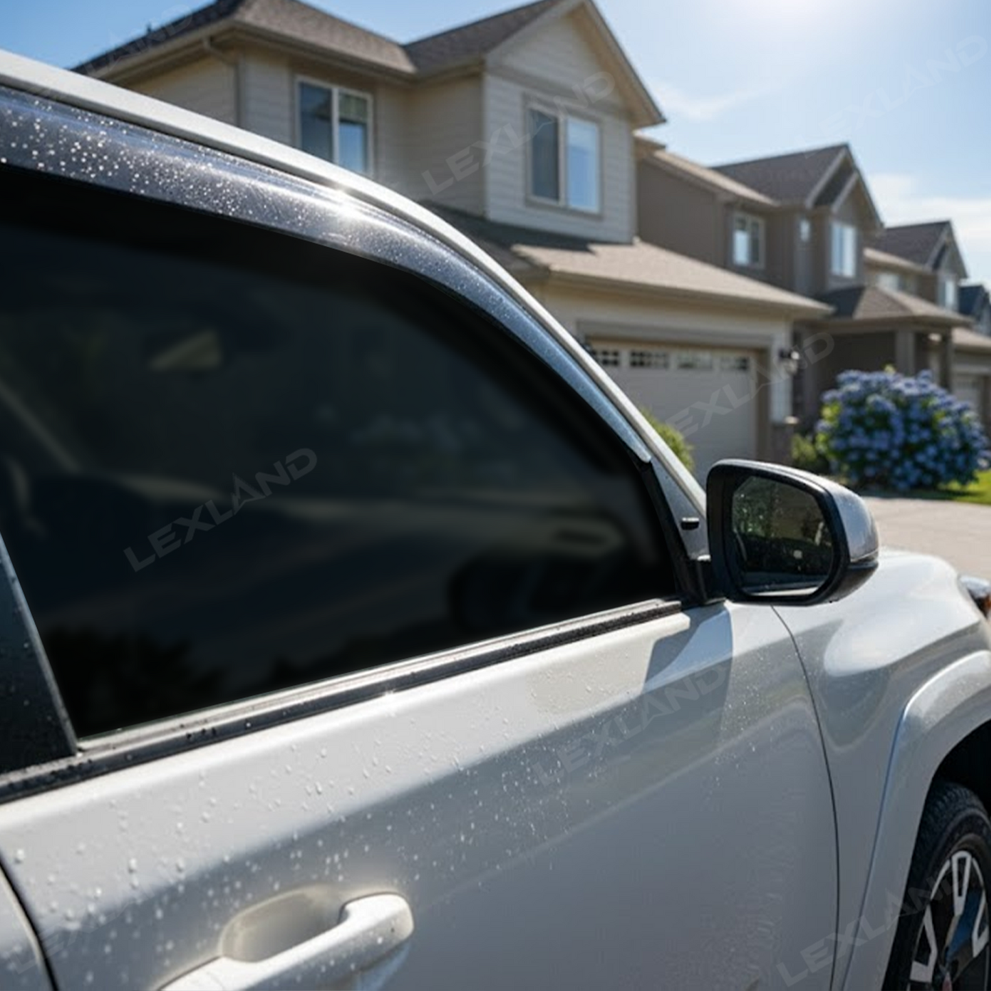 4Runner Window Deflectors Front & Rear Rain Guards All-weather Window Visors for Toyota