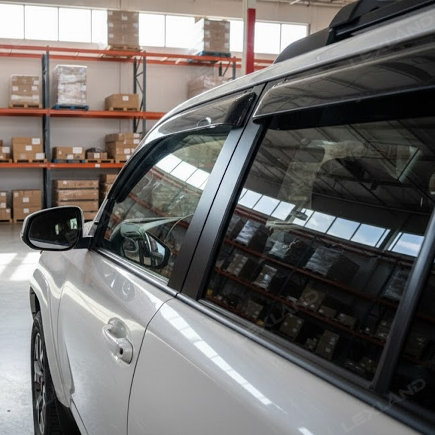 4Runner Window Deflectors Front & Rear Rain Guards All-weather Window Visors for Toyota