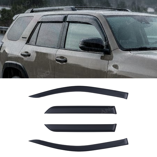 4Runner 5th Gen Window Deflectors Front & Rear Rain Guards All-weather Window Visors