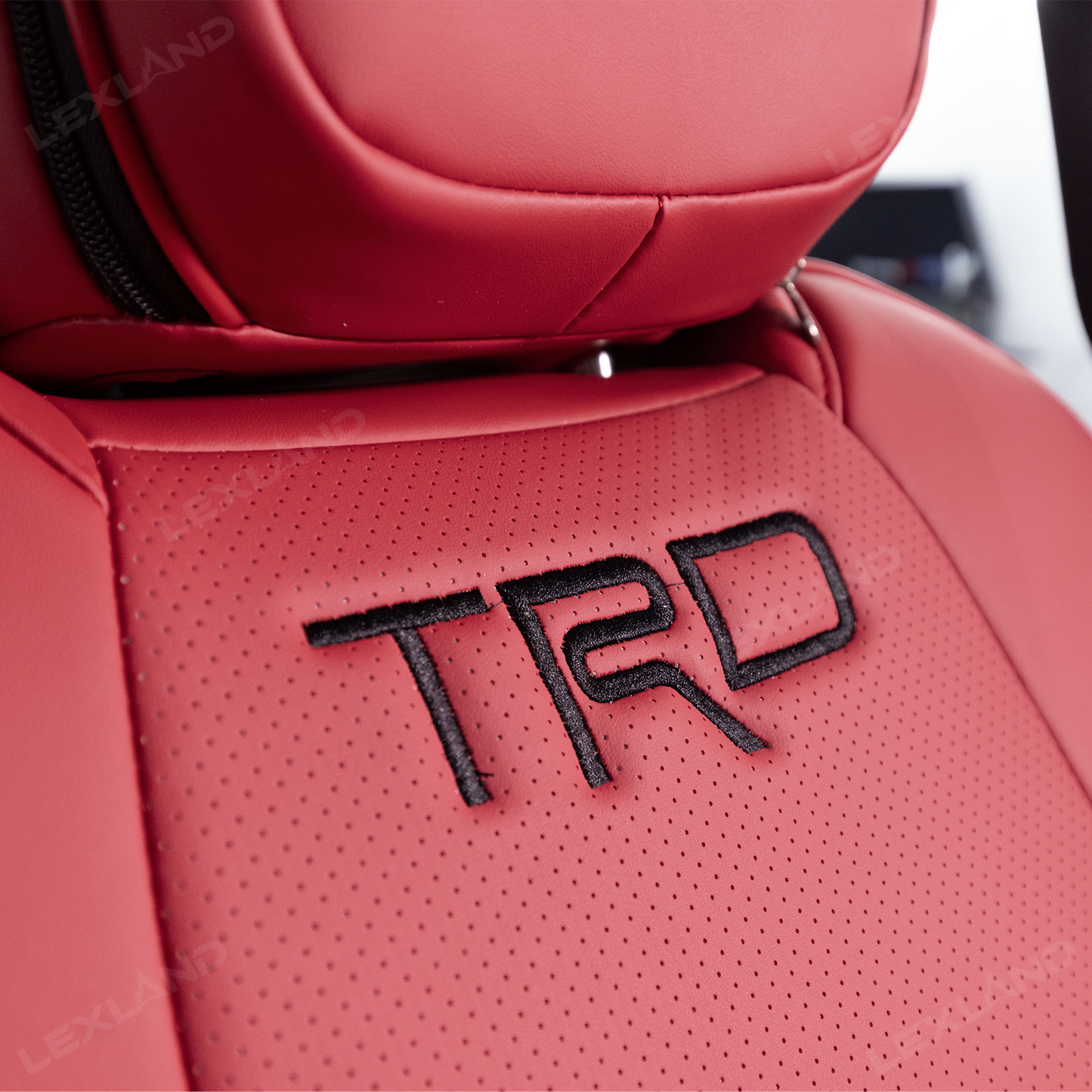 Tacoma /4Runner Seat Covers Full Coverage Embossed Seat Protector with TRD Letter Style for Toyota