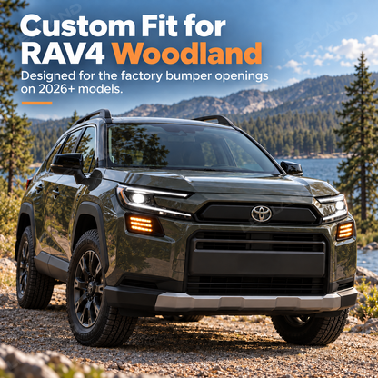 Rav4 Woodland Front head LED Lights Daytime Running Lights DRL Fog Light for Toyota