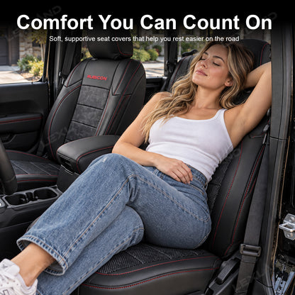 Wrangler Como Style Seat Covers 4-Door Seat Protector Without Rear Armrest Interior Seat Upholstery Upgrade