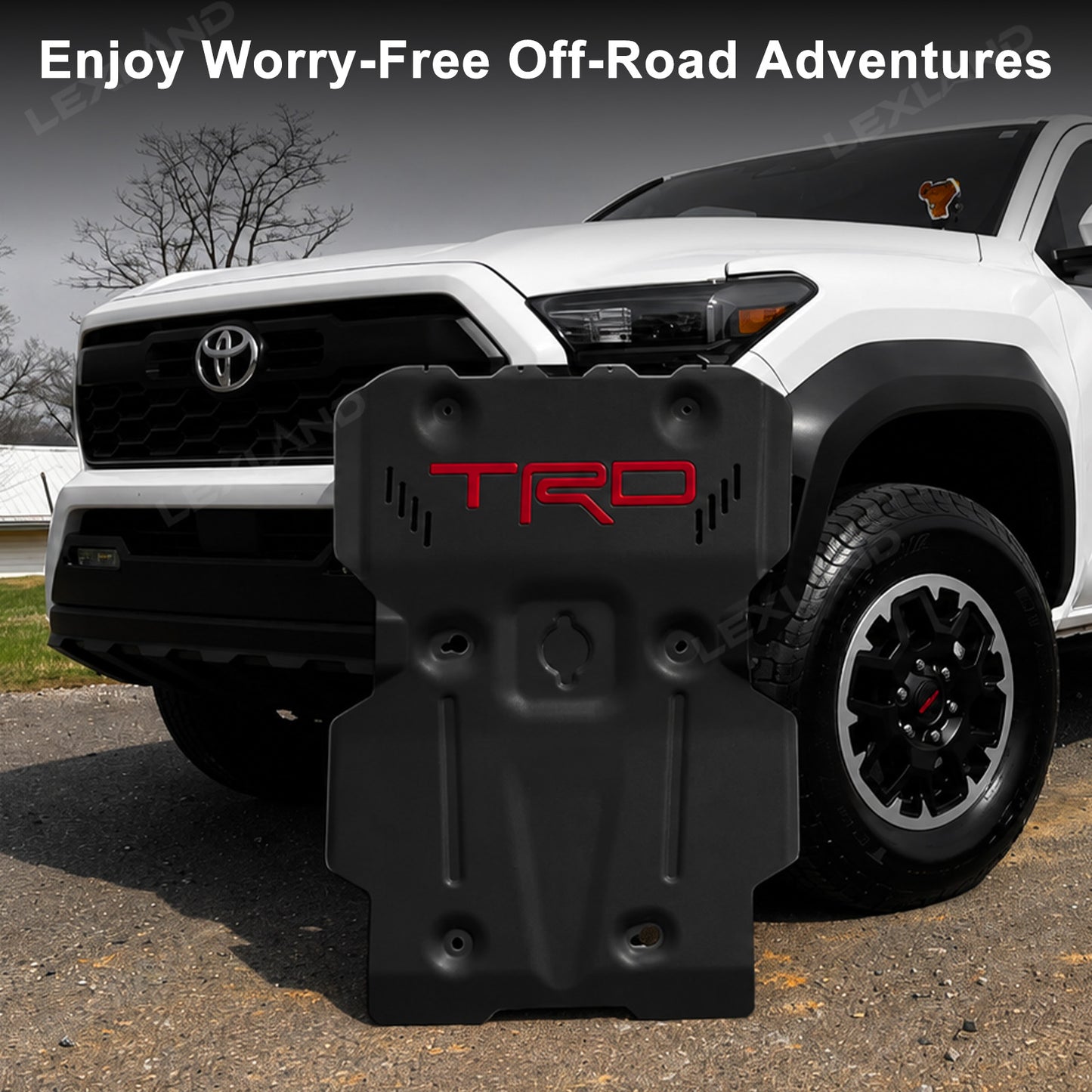 Tacoma Skid Plate with TRD Style Front Engine Undercover Underbody Protection Plate for Toyota