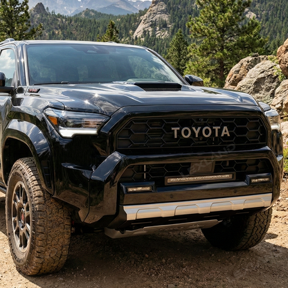 4runner Front Bumper Lower Valance Strip Stainless Steel Scratch Guard Protector - Silver Brushed Finish