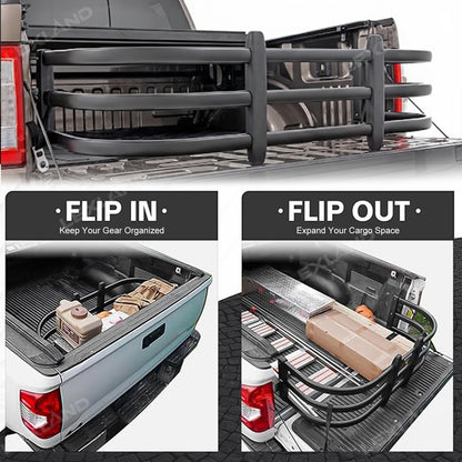 Tacoma Trunk Bed Extender Aluminum Alloy Tailgate Extender Cargo Extender Support for Toyota
