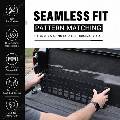 Tacoma Truck Bed Side Storage Basket Molle Panel Bedside Organizer for Toyota