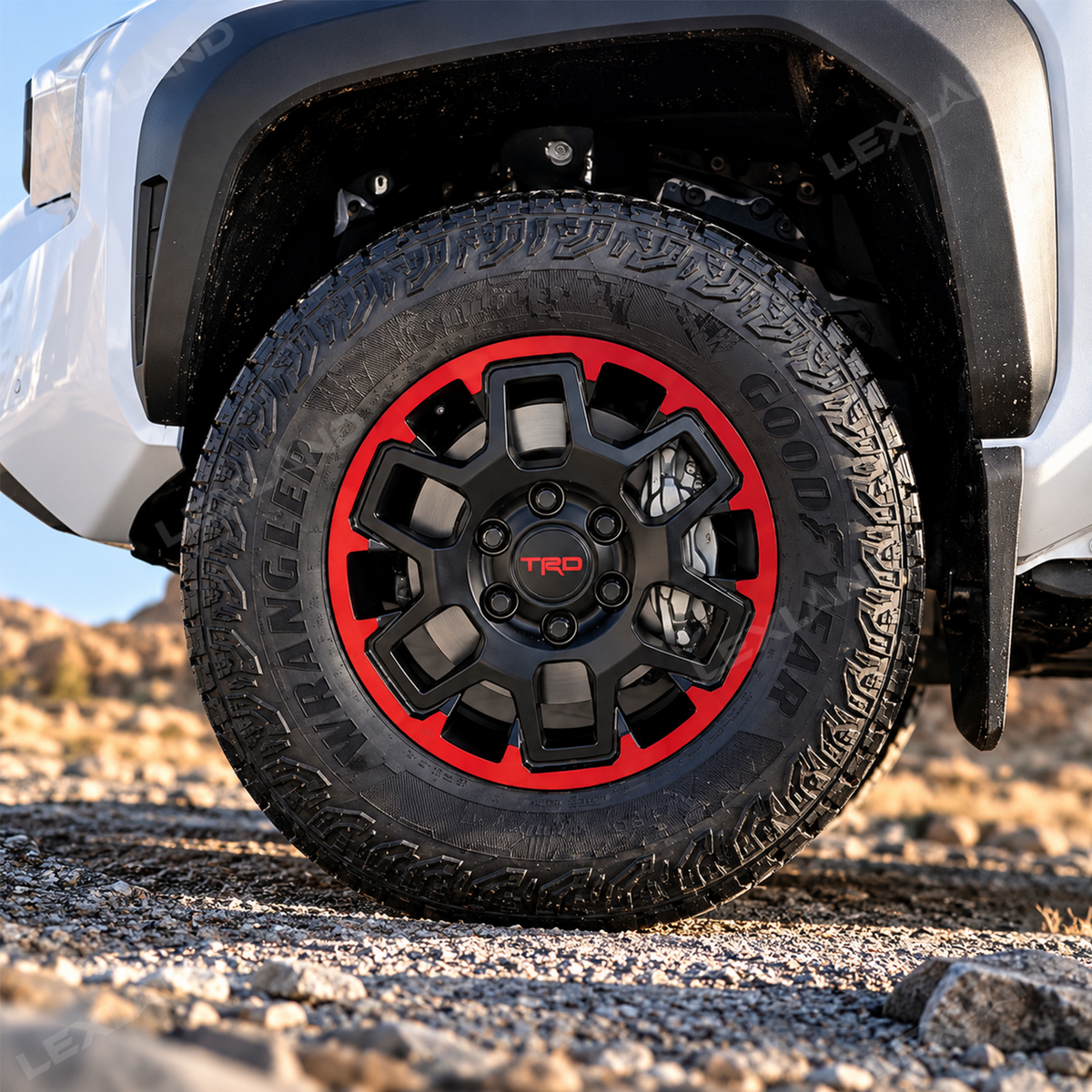 Tacoma TRD Off Road Wheel Rim Protector 17 Inch Rimcase Curb Rash Protection 4PCS for Toyota