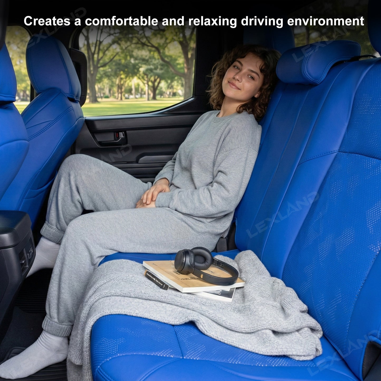 Tacoma Seat Covers Blue Camo Seat Protectors for Toyota