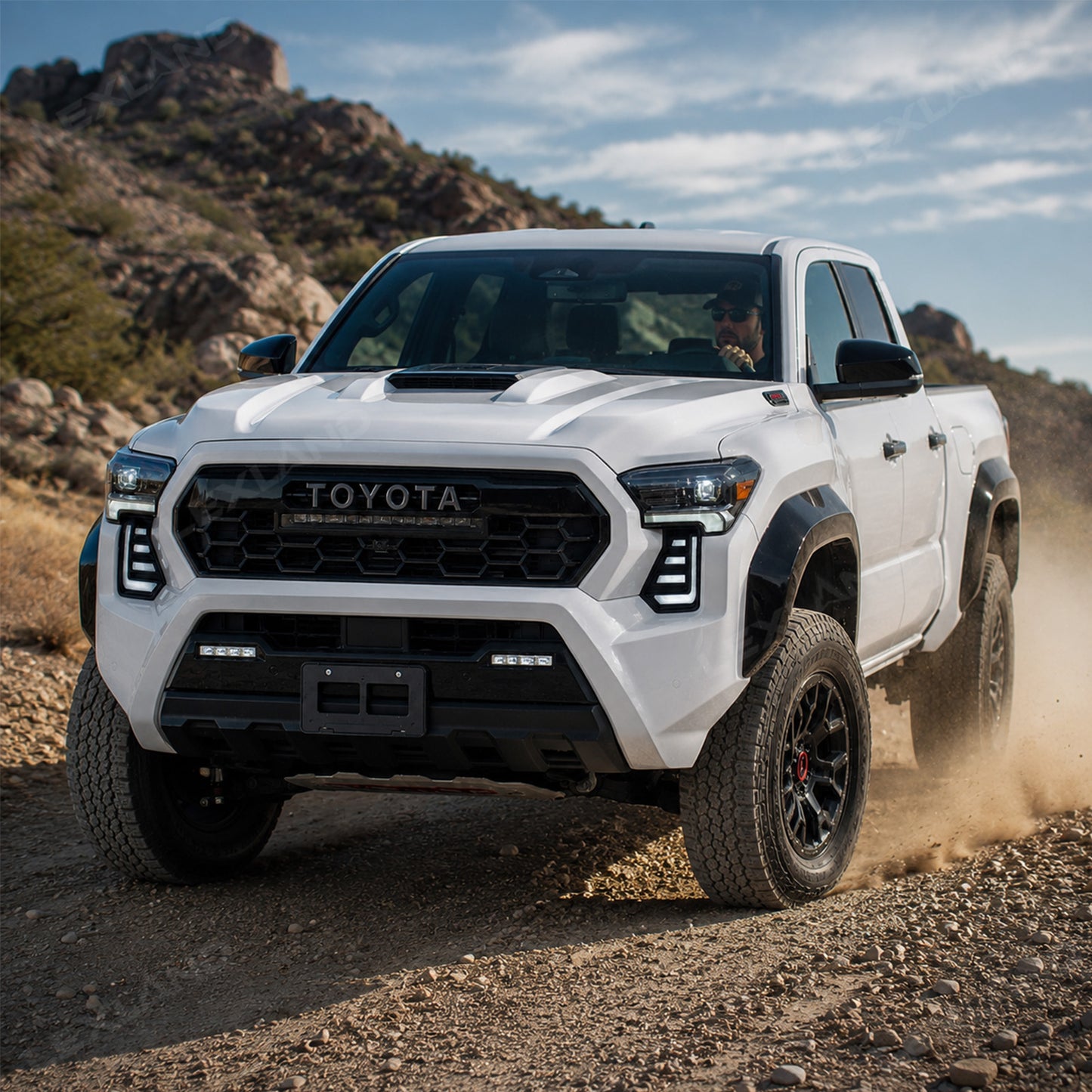 Tacoma Dual DRL Fang Lights Dynamic Daytime Running Lights with Sequential Turn Signals for Toyota