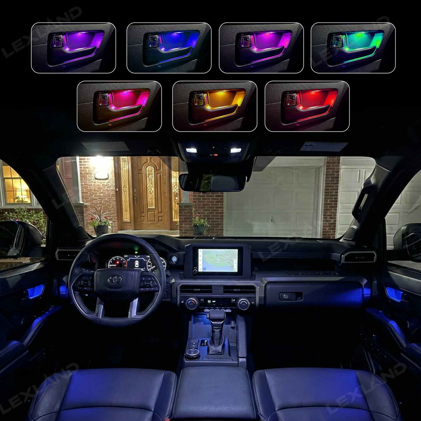 Tacoma/4Runner Door Bowl Lighting Multi-color Interior Ambient Light Decorative LED Lamp 4PCS