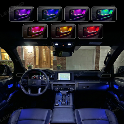 Tacoma/4Runner Door Bowl Lighting Multi-color Interior Ambient Light Decorative LED Lamp 4PCS