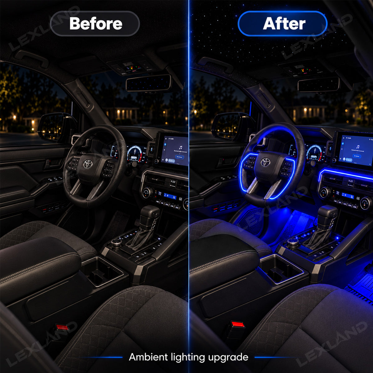 Tacoma/4Runner RGB Ambient Lighting Kit Color Changing Interior LED Light for Toyota
