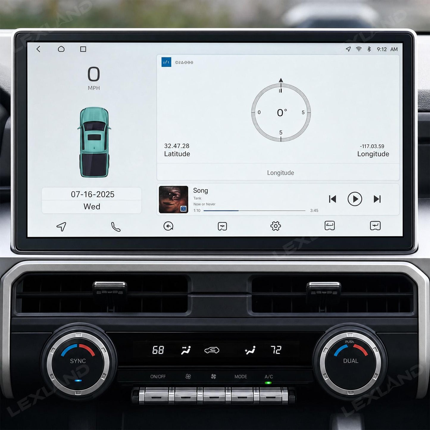 Tacoma/4Runner 14.6" Center Console Display Entertainment Touchscreen Navigation Screen with Carplay & Android Auto