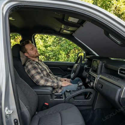 Tacoma/4Runner/Tundra Retractable Windshield Sun Shade Heat Blocking & UV Protection Sunshade Sun Visor