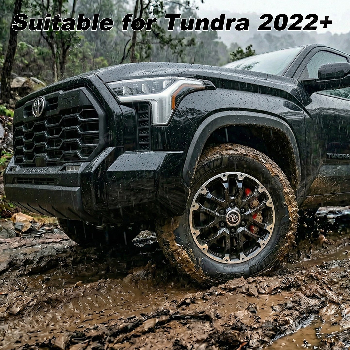 Tundra Brake Caliper Covers Front and Rear Bolt-On Caliper Protectors for Toyota