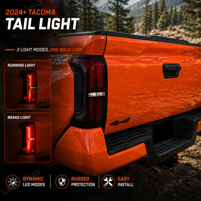 Tacoma LED Tail Lights Assembly Smoked Rear Lamps Taillights for Toyota