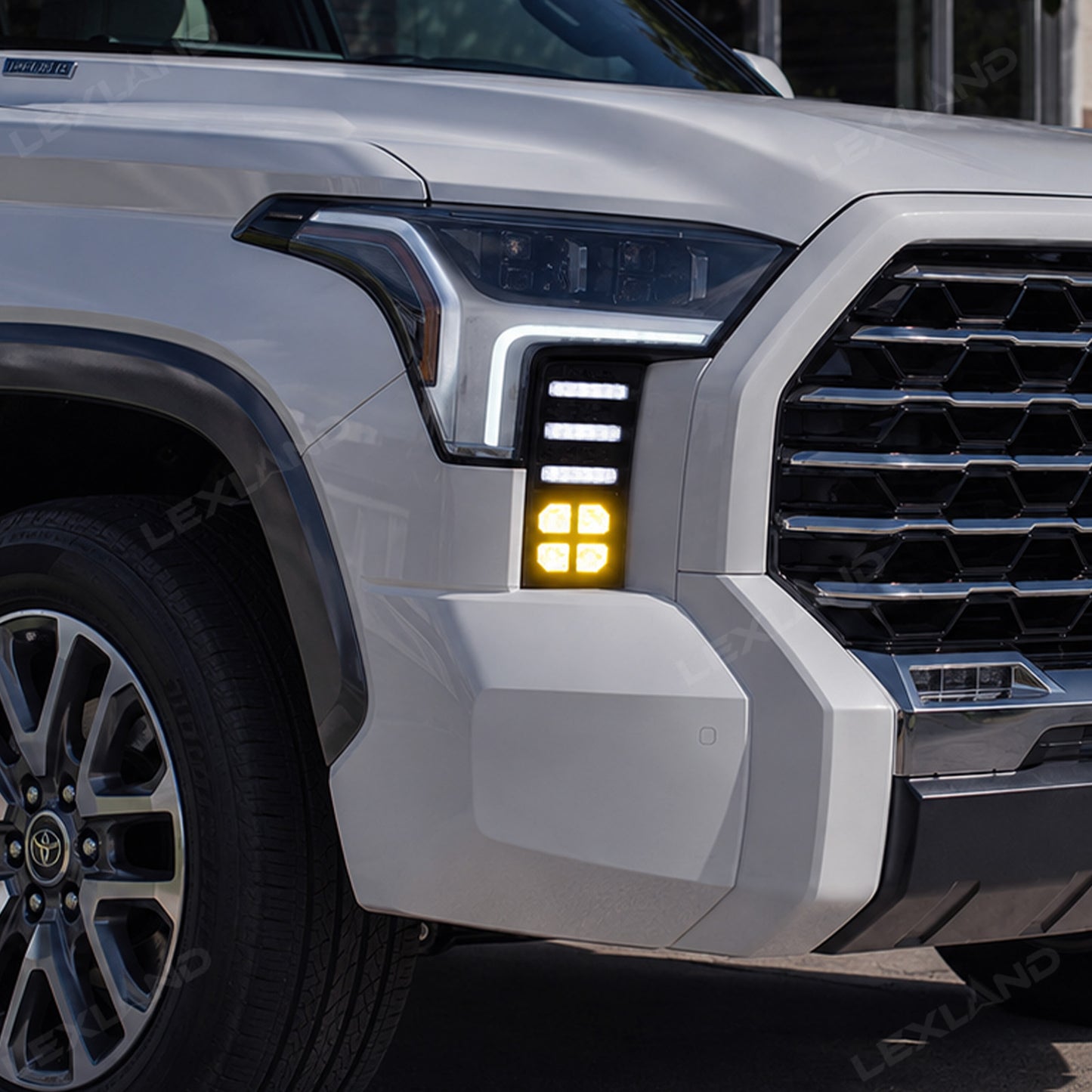 Tundra LED Daytime Running Lights Dual-Color DRL Sequential Turn Signal Lighting Upgrade for Toyota