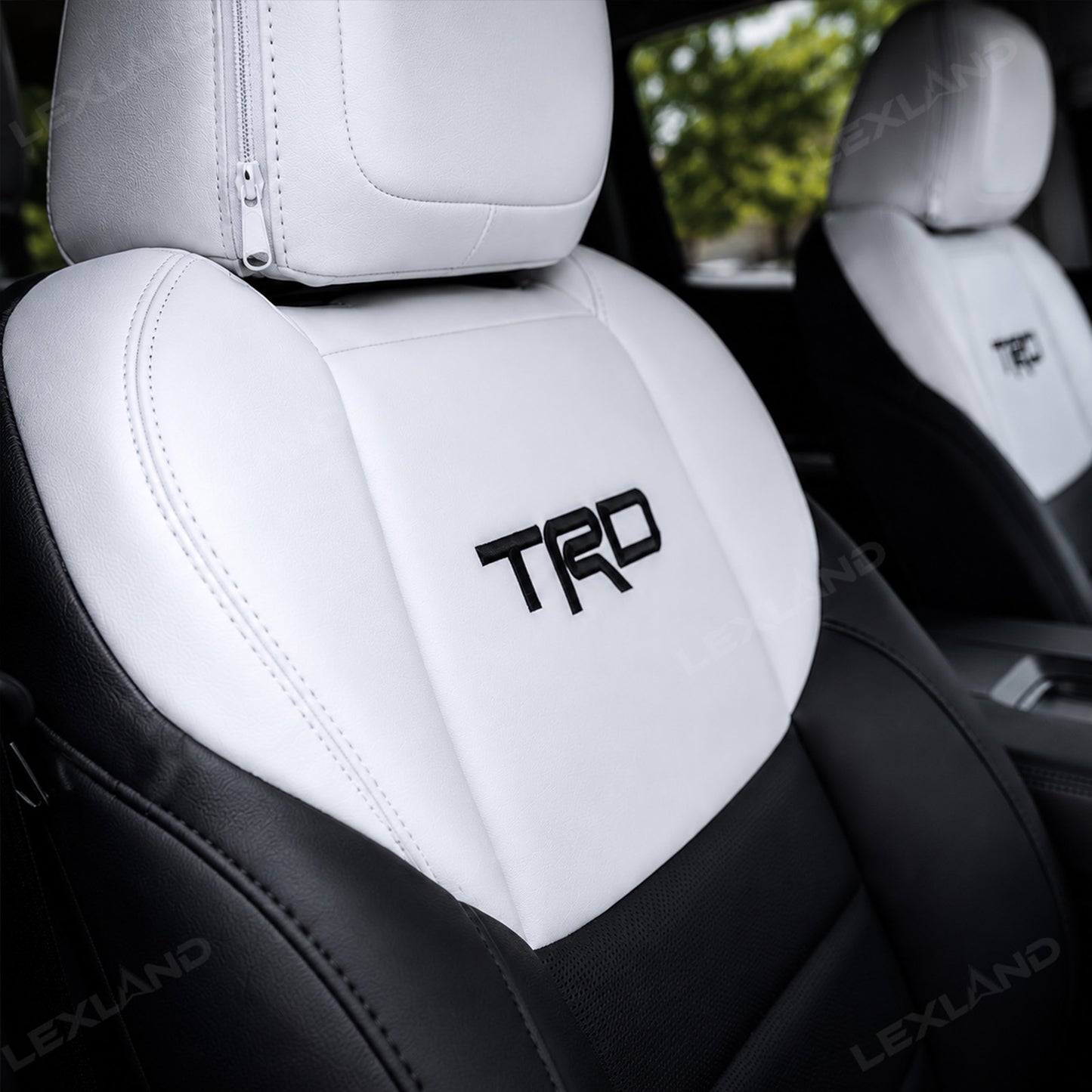 Tundra TRD Style Seat Covers Front and Rear Interior Seat Protectors for Toyota