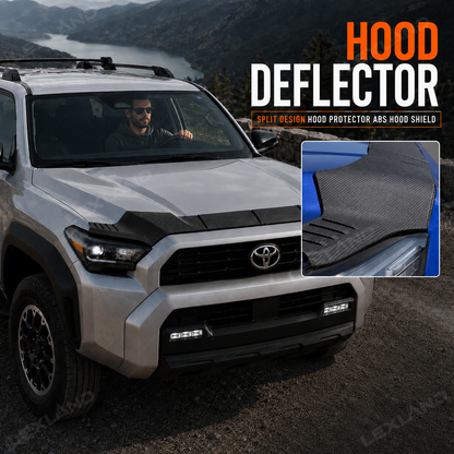 Tacoma Hood Deflector Split Design Hood Protector ABS Hood Shield for Toyota