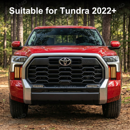 Tundra LED DRL Fog Lights Triple Fang Lights Daytime Running Lights Sequential Turn Signal Lighting Upgrade