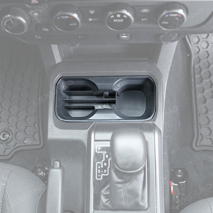 Tacoma Center Console Cup Holder Insert ABS Drink Organizer Water Bottle Storage Box for Toyota