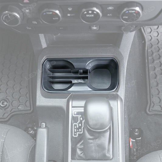 Tacoma Center Console Cup Holder Insert ABS Drink Organizer Water Bottle Storage Box for Toyota