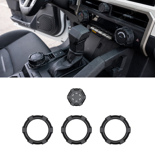 Tacoma/4Runner Aluminum Dash Knobs Kit Radio Knob + Drive Mode Knob + Climate Knobs Set