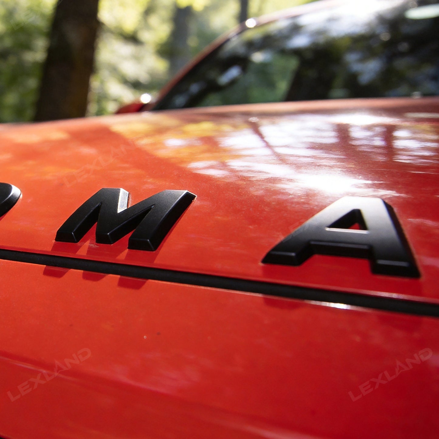 Tacoma Hood Letter Inserts Black Emblem Overlays For Toyota