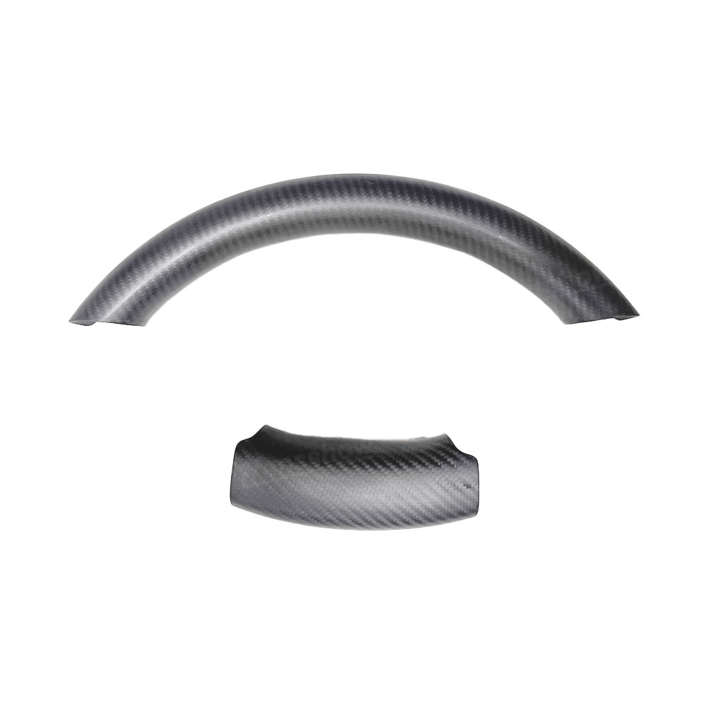 4Runner Real Carbon Fiber Steering Wheel Cover Upper Lower Overlays Trims