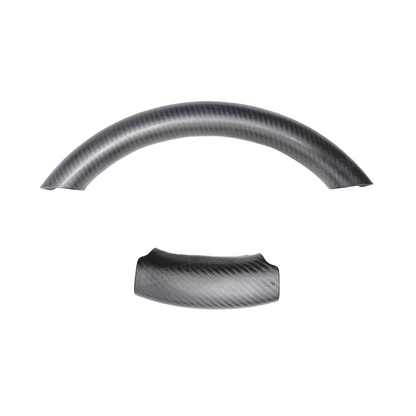 4Runner Real Carbon Fiber Steering Wheel Cover Upper Lower Overlays Trims