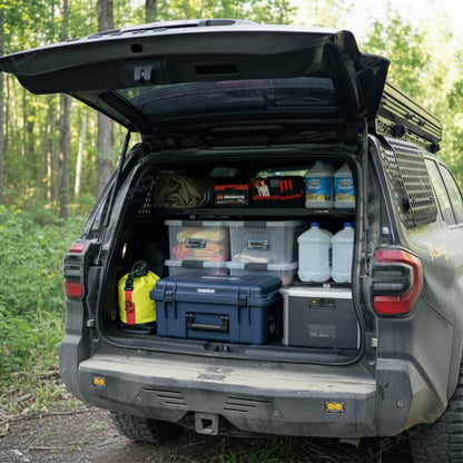 4Runner Molle Panel Storage Shelf Trunk Organizer Luggage Storage Carrier for Toyota