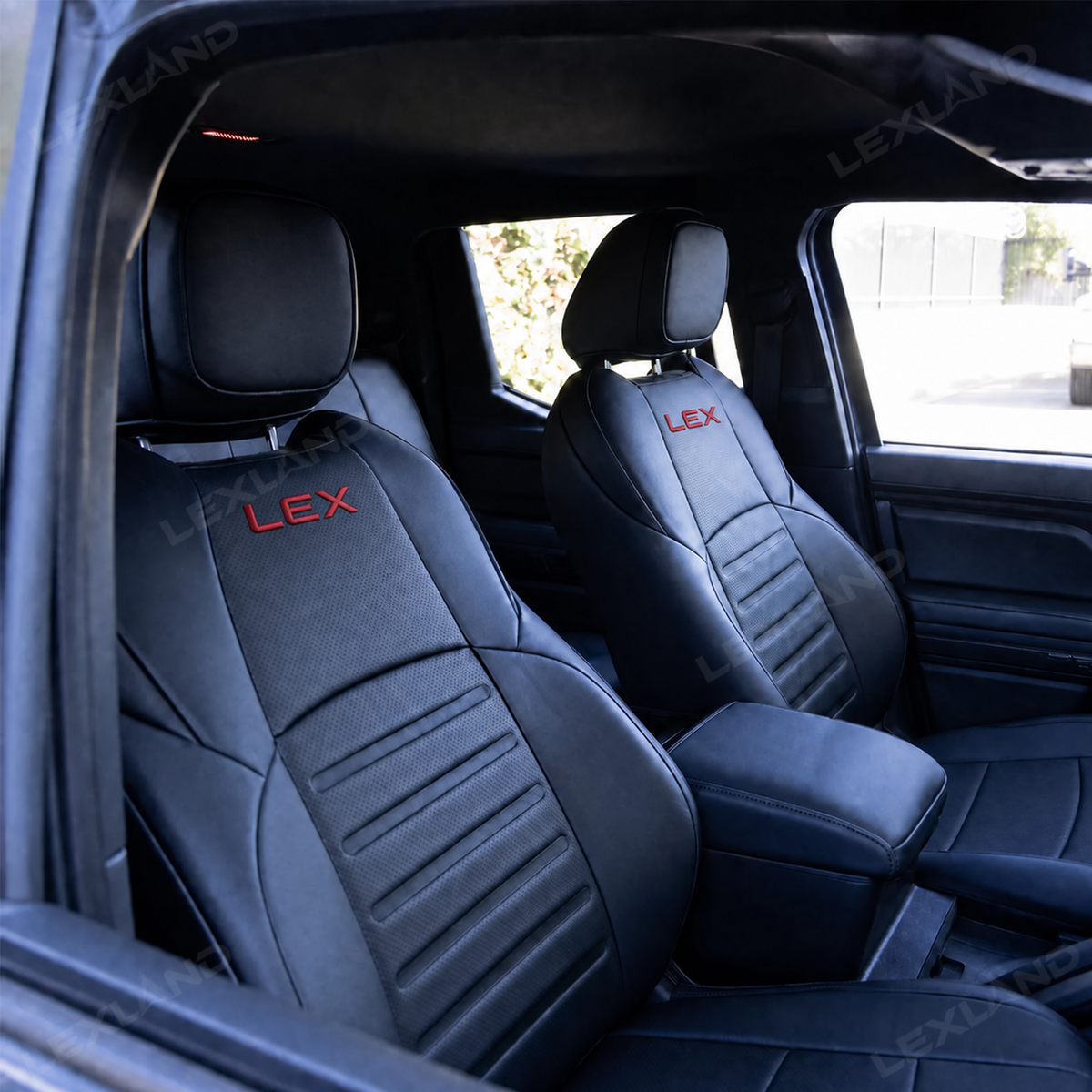 Tacoma /4Runner Seat Covers Embossed Seat Protector with LEX Style for Toyota