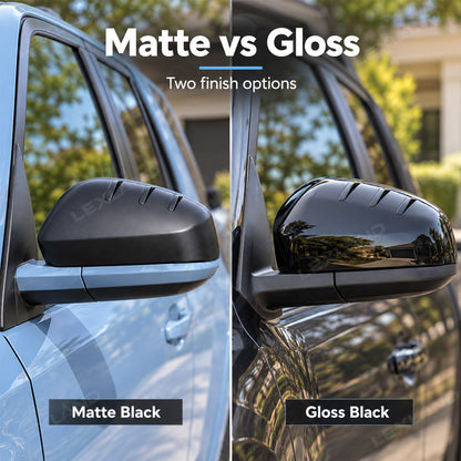 Tacoma/4Runner Side Mirror Cover ABS Rear View Mirror Cap Decoration Protection 2PCS Rain-Deflecting Design
