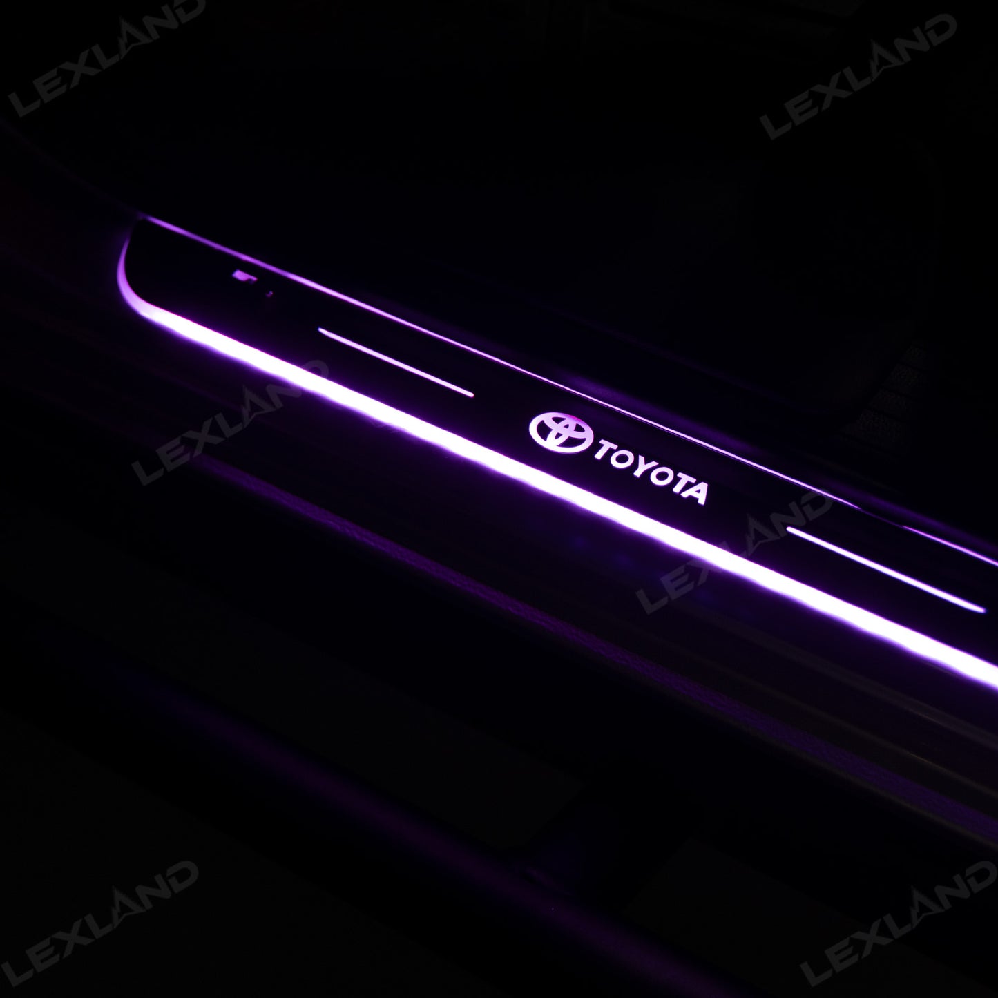 4Runner/Tacoma Illuminated Door Sill Plates RGB LED Door Sill Protectors Trim Covers for Toyota