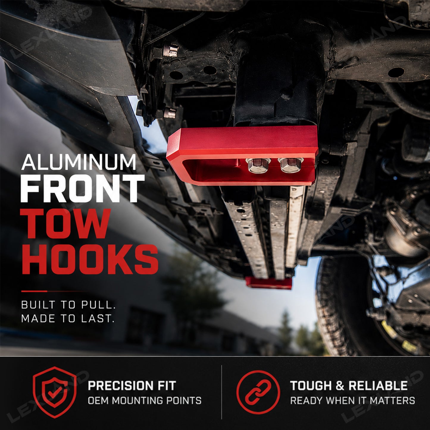 Tacoma/4Runner Aluminum Front Tow Hooks for Toyota