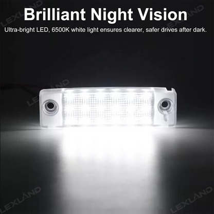 4Runner LED License Plate Light White License Plate Lamp for Toyota