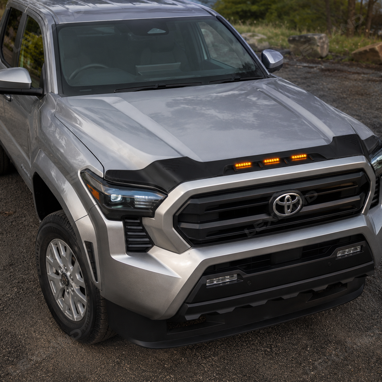 Tacoma/4Runner Hood Protector with LED Light Hood Deflector Bug Deflector 2.0 for Toyota