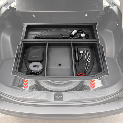 RAV4 Trunk Hidden Storage Box Rear Hatch Cargo Organizer Multi-Compartment Tray for Toyota