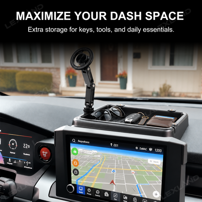Tacoma/4Runner Dashboard Storage Organizer Tray & Magnetic Phone Mount Kit for Toyota