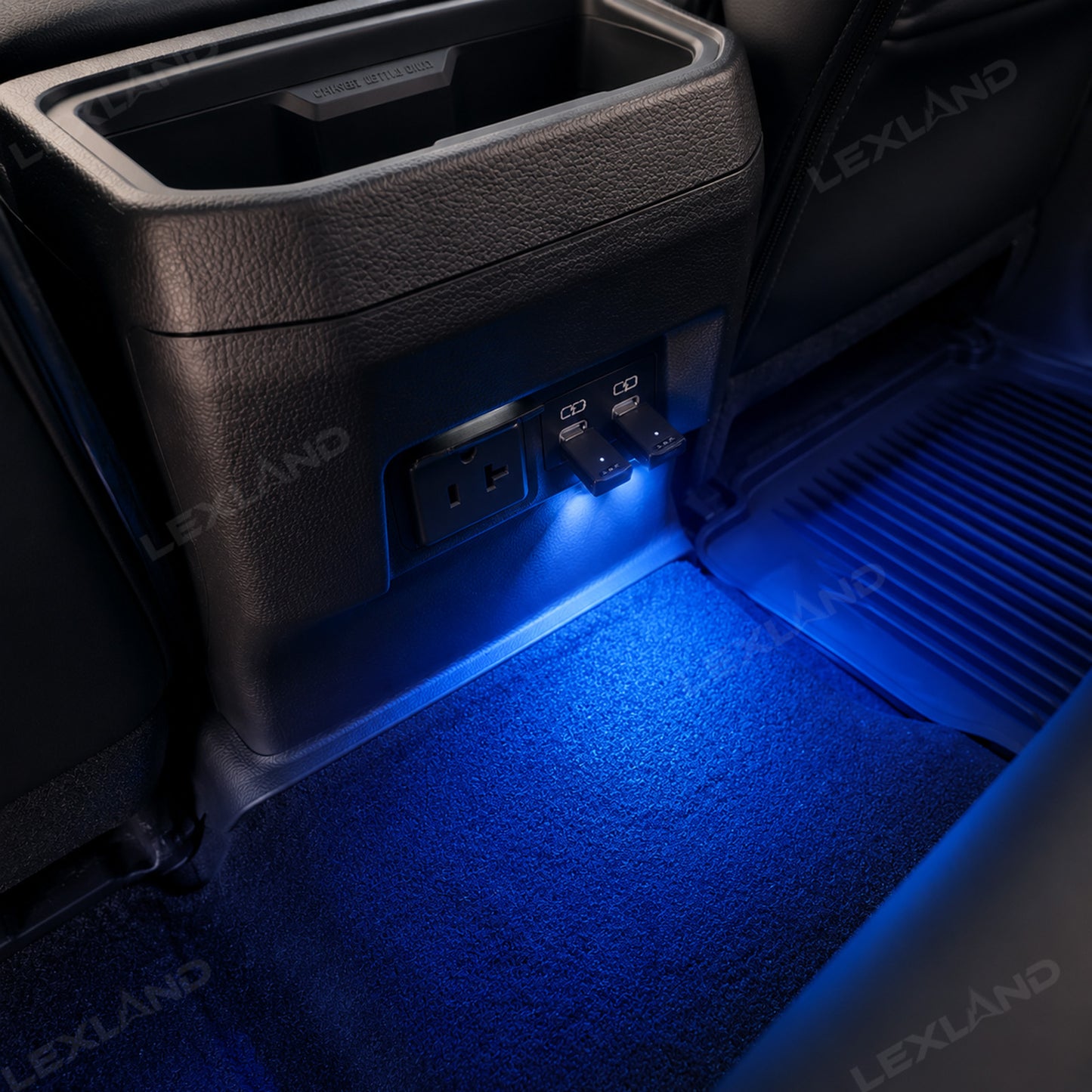 Tacoma USB-C RGB Ambient Lighting Rear Screen Backseat LED Lighting Upgrade Kit for Toyota