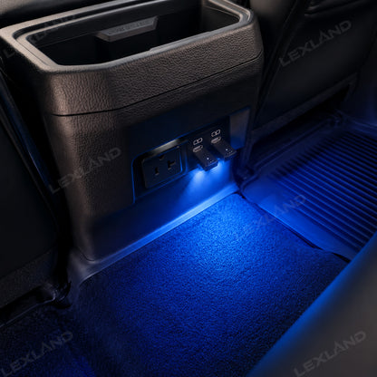 Tacoma USB-C RGB Ambient Lighting Rear Screen Backseat LED Lighting Upgrade Kit for Toyota