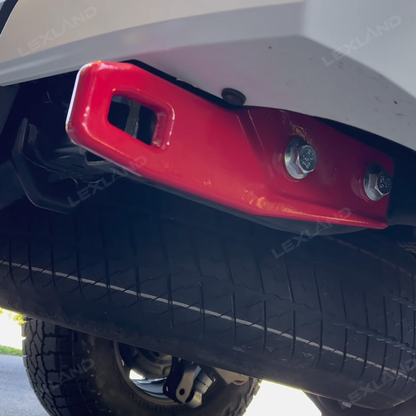 Tacoma Rear Tow Hooks Red Rear Recovery Points 2.0  for Toyota