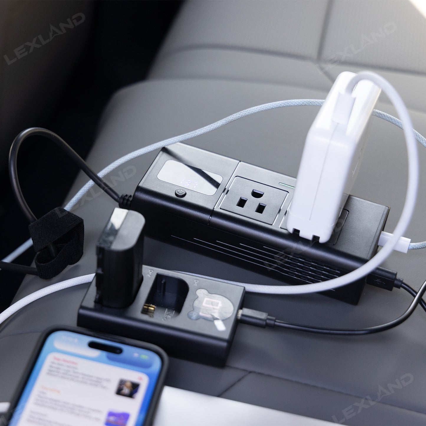 Tacoma/4Runner 200W Portable Power Inverter DC 12V to 110V AC Converter with LED Display & Cigarette Lighter Plug