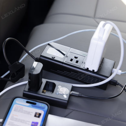 Tacoma/4Runner 200W Portable Power Inverter DC 12V to 110V AC Converter with LED Display & Cigarette Lighter Plug