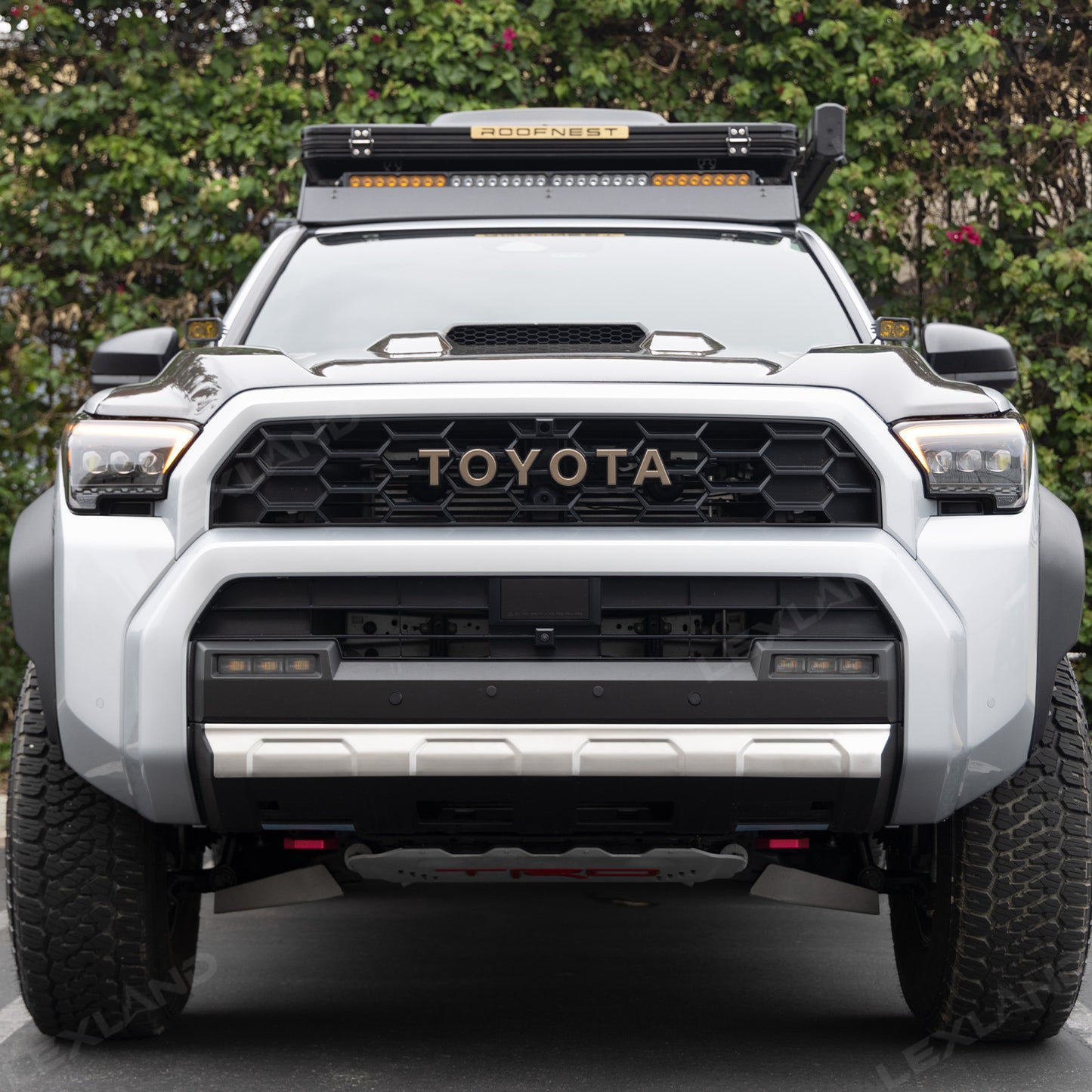 4runner Front Bumper Lower Valance Strip Stainless Steel Scratch Guard Protector - Silver Brushed Finish