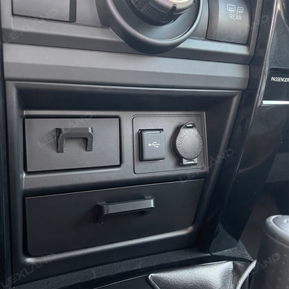 4Runner Storage Drawer Organizer Center Console Cubby Upper & Lower Storage Box 2PCS for Toyota