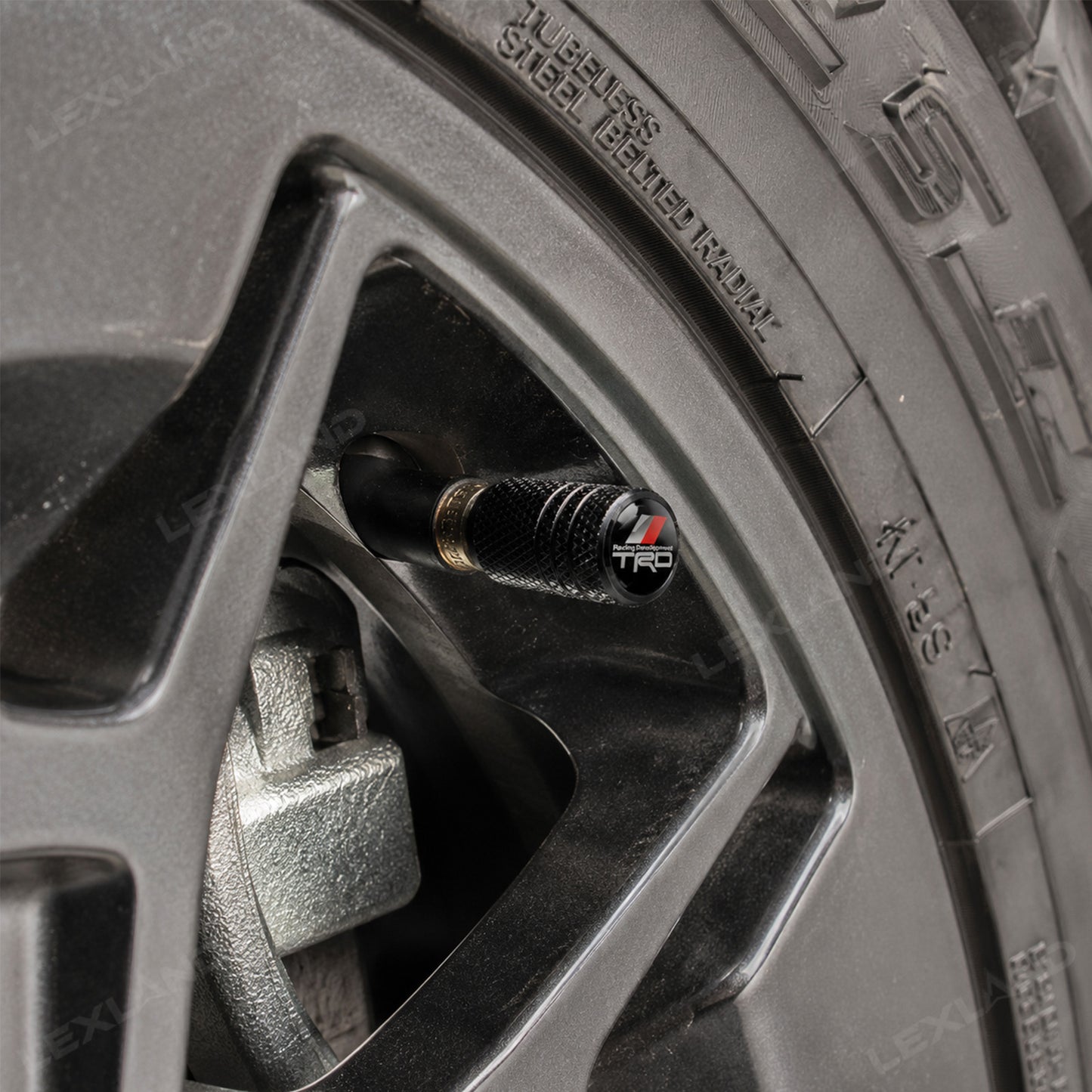 Tacoma/ 4Runner/ Tundra Tire Valve Stem Caps Cover TRD-Style Wheel Valve Caps Aluminum Alloy Dust Caps 4PCS