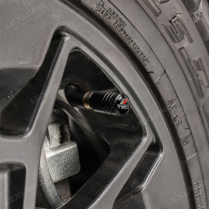 Tacoma/ 4Runner/ Tundra Tire Valve Stem Caps Cover TRD-Style Wheel Valve Caps Aluminum Alloy Dust Caps 4PCS